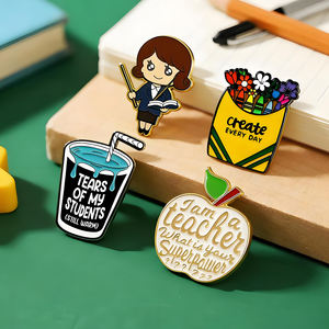 دبابيس تقدير المعلمين بالجملة، سلسلة دبابيس بعبارات شكر، دبابيس أنيقة، تكريم المعلمين، ترويجات النظام التعليمي، مخصصة - Product Image 4