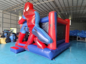 Thương mại <span class=keywords><strong>Inflatable</strong></span> nhà bị trả lại <span class=keywords><strong>Spiderman</strong></span> chủ đề <span class=keywords><strong>Inflatable</strong></span> bouncy nhà lâu đài tùy chỉnh nhảy lâu đài với đường hầm nhỏ - Product Image 4