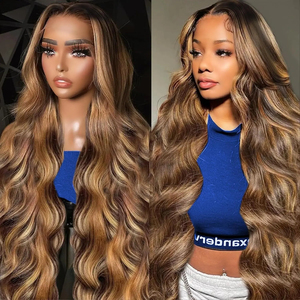Parrucche Ombre Biondo Miele in Capelli Umani 1b/27 Body Wave 13x4 13x6 HD Lace Frontal Wig 100% Capelli Vergini Non Trattati per Boutique - Product Image 2
