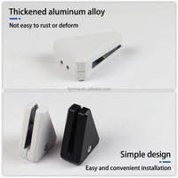 Soporte Ajustable Fynova para Pantalla de Escritorio, Abrazadera de Aleación de Aluminio para Separador de Pantalla, Clip de Vidrio para Escritorio de Oficina, Soporte Triangular para Pantalla