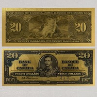 Billets de banque factices réalistes et écologiques en plastique durable plaqué or (USD, Euro, Livres) pour mariages, anniversaires, Noël