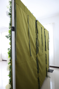 زينة جدارية من الزهور الاصطناعية، نباتات جدارية اصطناعية، جدار زهور أخضر وأبيض - Product Image 5