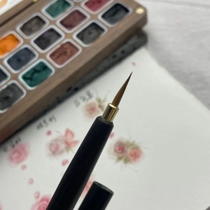 LUOKEXI <span class=keywords><strong>acquerello</strong></span> Nail Art pennello speciale manico in bambù forte assorbimento d'acqua moda Design snello spazzola <span class=keywords><strong>per</strong></span> capelli animali - Product Image 6