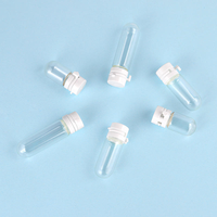 Flacons cylindriques en verre à ouverture facile avec bouchon à vis estampé à chaud pour échantillons liquides, tubes de laboratoire de 1,5 ml à 5 ml pour la collecte et les tests