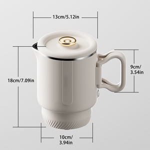 Mini bouilloire électrique sans fil pliable en acier inoxydable 304, 800 ml, ébullition rapide, appareil de voyage isolé avec protection contre l'ébullition à sec - Product Image 4