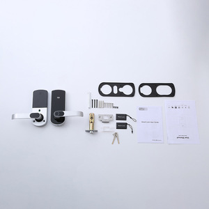 Wenxun <b>Smart</b> Fingerprint <b>Lock</b> A28 Silver Indoor Electronic Door <b>Lock</b> For Wooden Doors Apartment Hotel Rental Use - Product Image 3