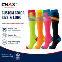 Chaussettes de compression pour femmes et hommes, chaussettes de soutien gradué pour la circulation, pour la course à pied et les sports athlétiques
