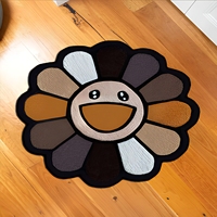 Anpassbare Form Moderner Blumen-Teppich aus Wolle/Alpaka/Acryl Rutschfest Haustierfreundlich Handgefertigt für Wohnzimmer Schlafzimmer
