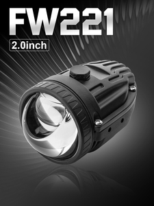Phares antibrouillard LED universels 2 pouces à lentille de projecteur, 6000K, tricolores, avec supports multiples, haute puissance, vente en gros - Product Image 2