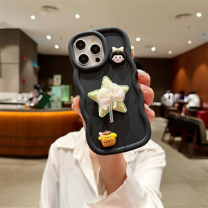 Coque de téléphone 3D style fille mignonne colorée en silicone souple tpu couverture arrière bord vague pour <span class=keywords><strong>Samsung</strong></span> <span class=keywords><strong>Galaxy</strong></span> A16 A06 <span class=keywords><strong>55</strong></span> 35 coque de téléphone de luxe - Product Image 4