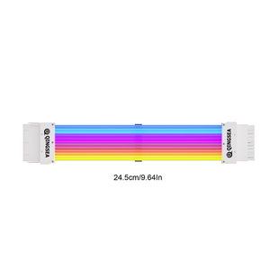 Cable de alimentación con funda <span class=keywords><strong>RGB</strong></span> <span class=keywords><strong>ATX</strong></span> de <span class=keywords><strong>24</strong></span> pines Kit de extensión PSU sincronizado para accesorios de computadora - Product Image 3