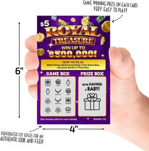 การ์ดขูดประกาศข่าวดีตั้งครรภ์แบบกำหนดเอง - บัตรลอตเตอรี่เปิดเผยข่าวดีตั้งครรภ์ - ไอเดียการประกาศ - วิธีสร้างสรรค์สำหรับการประกาศข่าวดีตั้งครรภ์ - Product Image 3