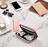 Étui de voyage antichoc personnalisable en EVA rigide pour chargeur, accessoires technologiques, sac carré portable pour batterie externe avec fermeture éclair