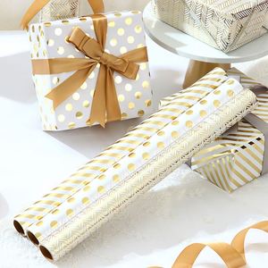 Wholesale 80gsm Valentine's Day Metallic <b>Paper</b> 43*300cm Gift Luxury Custom Packaging <b>Wrapping</b> <b>Paper</b> Roll - Product Image 6