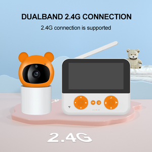Monitor para Bebés de 5 Pulgadas, Conexión Inalámbrica de 2.4G, Cámara para Bebés, Programación de Alimentación, Monitoreo de Temperatura, Música Relajante Infrarroja - Product Image 4