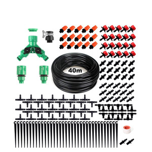 Système d'irrigation goutte à goutte 40m avec minuterie pour plantes de jardin, fournitures d'arrosage automatique - Product Image 1