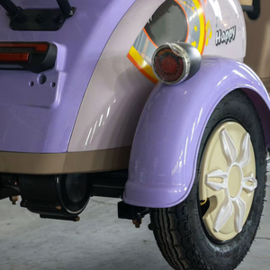 Low Speed EV Ride Different-the Trendiest Open Mini Electric Tricycle for Young Women with <strong>2</strong> <strong>Passengers</strong> - Product Image 6
