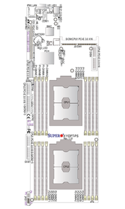 Carte mère serveur double exclusive MBD-X11DPT-PS avec double socket LGA-3647 (SocketP) Intel C621, prise en charge DDR4, nouvelle livraison rapide disponible - Product Image 3