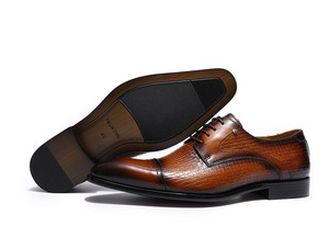 Zapatos de Cuero de Moda para Hombre, Mocasines Italianos de Cuero, Zapatos Derby con Flecha para Hombre - Product Image 3