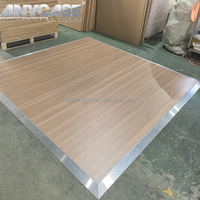 Pista de Baile Portátil de Madera Contrachapada de 18 mm, Diseño Clásico a Cuadros Blanco y Negro, Resistente a la Intemperie, para Bodas, Cumpleaños, Ceremonias y Eventos