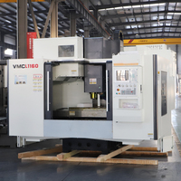 Fanuc VMC1160 de cinco ejes CNC Centro de mecanizado de control numérico vertical Sistema GSK con cono de husillo BT40