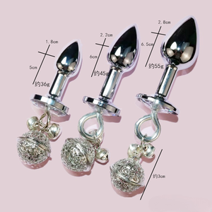 Ensemble de Plaisir pour Femmes Adultes : <span class=keywords><strong>Plug</strong></span> <span class=keywords><strong>Anal</strong></span> Étanche avec Chaîne de <span class=keywords><strong>Laisse</strong></span> et Outils Métalliques - Product Image 2