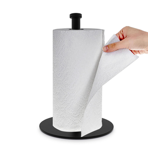 Kitchen Accessories Napkins Rack Solid Paper Towel <strong>Holder</strong> Countertop <strong>Black</strong> Paper <strong>Roll</strong> <strong>Holder</strong> Metal Standing <strong>Toilet</strong> Paper <strong>Holder</strong> - Product Image 1