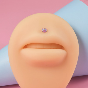 Gaby moda Acero inoxidable cuerpo <span class=keywords><strong>piercing</strong></span> joyería suministros internamente roscado labret moda color corazón labio anillo joyería - Product Image 3