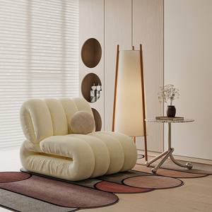 Sillón Puff Individual Estilo Vintage con Relleno de Espuma Extra Suave para Sala de Estar o Dormitorio - Product Image 1