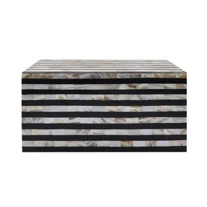 Caja decorativa rectangular de nácar de alta calidad para decoración del hogar y vajilla Acentos indios Gran variedad de cajas - Product Image 2