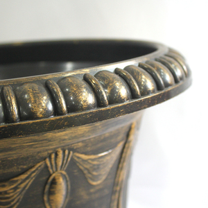 Huazhiai pittura in bronzo eco-friendly <span class=keywords><strong>vasi</strong></span> da <span class=keywords><strong>fiori</strong></span> rotondi e fioriere decorazione vaso <span class=keywords><strong>di</strong></span> plastica - Product Image 3
