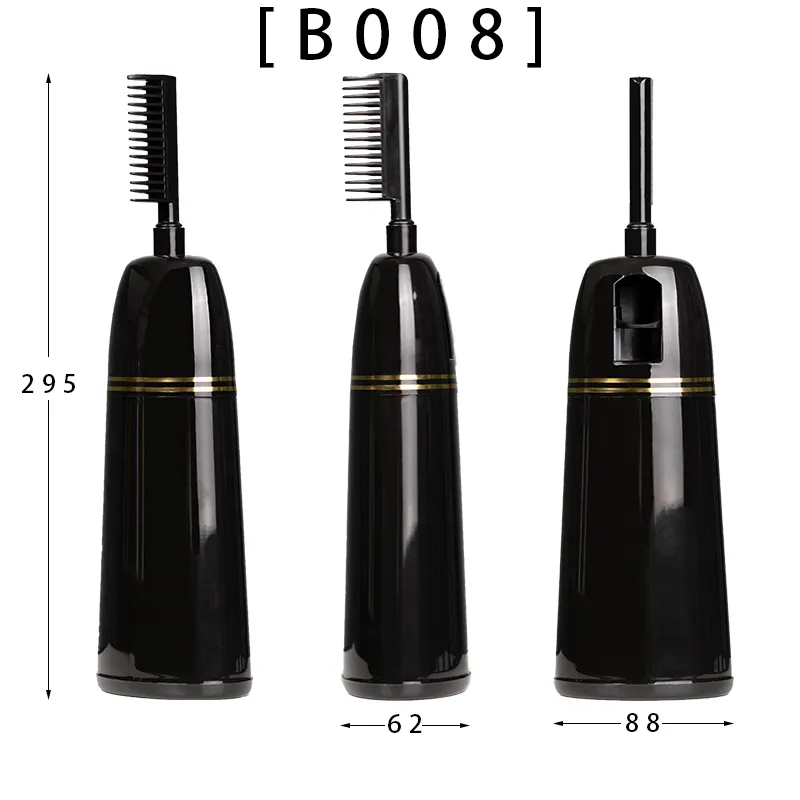 Wholesale 400ml Hair Dye Comb Bottle With A Black Double-tube Bottle Hair Dye Package Cosmetic Packaging Products.