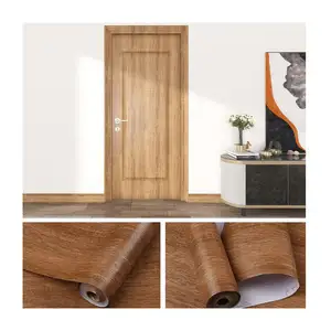 Autocollants Bois Imperméables, Décoration Maison, Film <span class=keywords><strong>Adhésif</strong></span> <span class=keywords><strong>pour</strong></span> Meubles, <span class=keywords><strong>Papier</strong></span> Peint <span class=keywords><strong>Porte</strong></span>, <span class=keywords><strong>Papier</strong></span> Mural en Bois Gaufré - Product Image 2