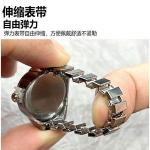 Tienda de Relojes Ring Watch Factory: Reloj Anillo Creativo Unisex de Venta Caliente en AliExpress, Joyería para Parejas, Reloj de Dedo con Tapa Abatible - Product Image 2