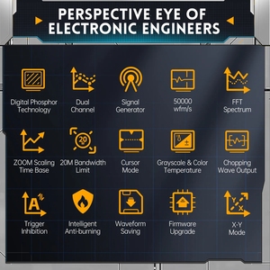 BSSY)Fnirsi DPOX180H 20M Hardware Bandwidth Limit Digital Storage Dso Oscilloscopes With <strong>2</strong> In 1 DSO And Signal Generator - Product Image 4