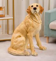 Artisanat en résine fait main, simulation de chien Labrador, ornement artistique, décoration de la maison, cadeau personnalisé, cadeau commémoratif pour les propriétaires d'animaux