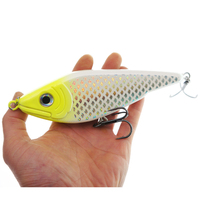 Leurre de pêche Motion Buster 6 pouces en ABS pour brochet, 150 mm 75 g, durable, avec hameçons triples, support OEM