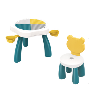 Stem prescolare educativo 177 pezzi Building Blocks tavolo plastica Building Block giocattoli scrivania per bambini Set di giocattoli fai da te - Product Image 5