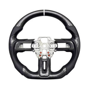 Volant en cuir perforé en fibre de carbone adapté à la <span class=keywords><strong>Ford</strong></span> <span class=keywords><strong>Mustang</strong></span> <span class=keywords><strong>GT</strong></span> 2012 2013 2014 2015 2016 Amélioration de l'intérieur - Product Image 6
