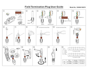 Acoplador RJ45 de Aleación de Zinc, Blindado STP, 8 Pines, Montaje en Panel, Conector Ethernet Sin Herramientas, CAT8, Enchufe Modular Sin Herramientas - Product Image 4