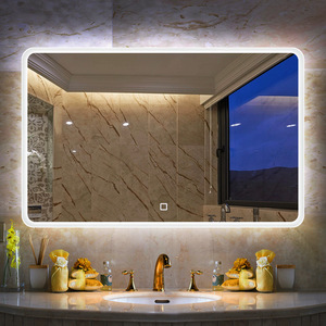 <span class=keywords><strong>Miroir</strong></span> mural d'appartement Anti-buée, <span class=keywords><strong>miroir</strong></span> de maquillage rétro-éclairé avec lumières Led, espace <span class=keywords><strong>chauffant</strong></span> pour courtoisie, magasin de vêtements - Product Image 5