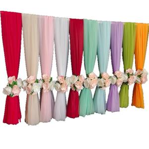 Tulle <span class=keywords><strong>suisse</strong></span> romantique pour toile de fond de mariage décor de gaze irisée pour les mariages en plein air et les fêtes d'anniversaire - Product Image 6