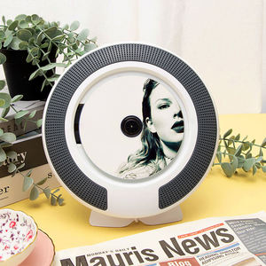 Reproductor de CD de Pared con Forma de Disco Redondo en Oferta, con Bluetooth 5.0, Radio FM, Control Remoto, Altavoces Dobles, Batería Recargable para el Hogar - Product Image 4
