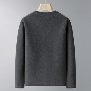 Customized logo <b>Men's</b> cardigan coat dad plus <b>velvet</b> loose inside coat old people keep warm and wear outside 2025 popular - Product Image 4