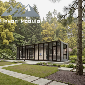 Wayon a annoncé la cosse modulaire préfabriquée de cabine de pomme de restaurant tout en <span class=keywords><strong>verre</strong></span> pour le <span class=keywords><strong>kiosque</strong></span> de cantine de parc - Product Image 6