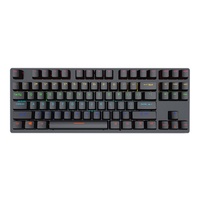Leave K550 Keyboard Mekanikal berkabel, Keyboard Gaming RGB Backlit untuk Gamer komputer kantor Laptop 87 tombol Keyboard Gaming USB