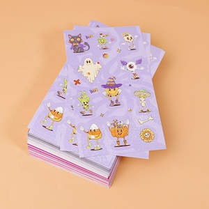 Hoja de Pegatinas Personalizadas de Fábrica con Diseño de Anime <span class=keywords><strong>Kawaii</strong></span>, Resistentes al Agua, Impresas en Vinilo Holográfico con Brillo - Product Image 4