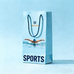 Sacs cadeaux en papier personnalisés pour petites entreprises - Sacs en papier épais 250 g/m² avec logo, emballage en gros économique pour cadeaux et vente au détail - Product Image 3