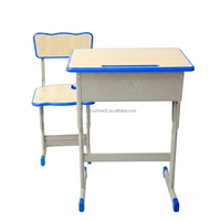 Ensemble bureau et chaise d'étude pour enfants Zoshine réglable en hauteur, bureau d'étudiant ergonomique pour la salle de classe avec tiroir de rangement
