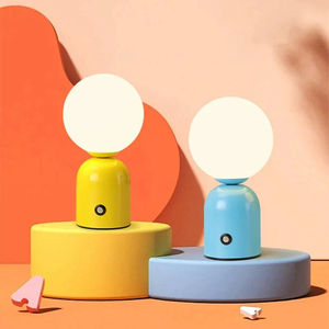 Kids Room Modern Rechargeable LED Night Light Table <strong>Lamp</strong> with Cute Colorful Options for <strong>Bedroom</strong> Bedside Nursery Dorm Use - Product Image 5